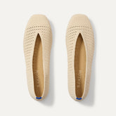 The Max Square Ballerina - Off White Mesh